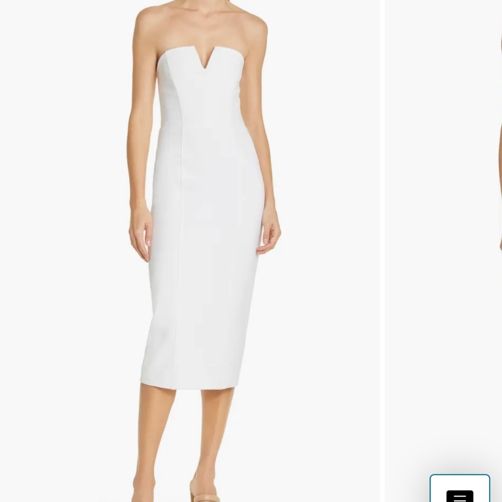 NWT Veronica Beard Nabi strapless midi dress in size 10